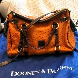 Dooney & Bourke Florentine Ostrich Embossed Satche